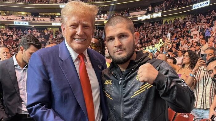 NextImg:Trump Makes Big Promise On Gaza War To UFC Superstar Khabib