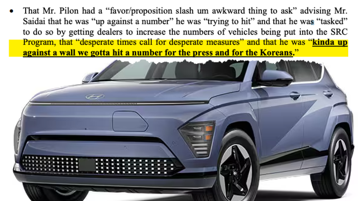 NextImg:Lawsuit Alleges Hyundai Conducted "Secret Program" With Dealers To "Inflate" EV Sales