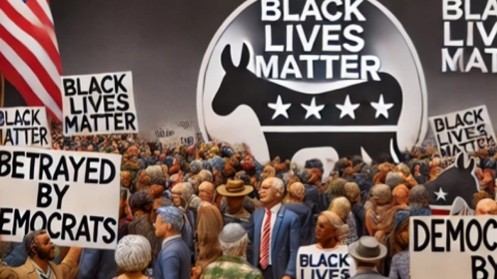 NextImg:"We Don't Live In Dictatorship": Black Lives Matter Blasts Democrats For 'Anointing' Harris Without Vote