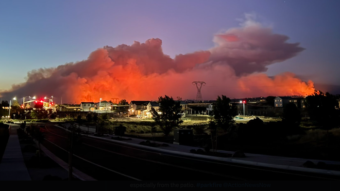 NextImg:Park Fire Burns '5,000 Acres An Hour' In California