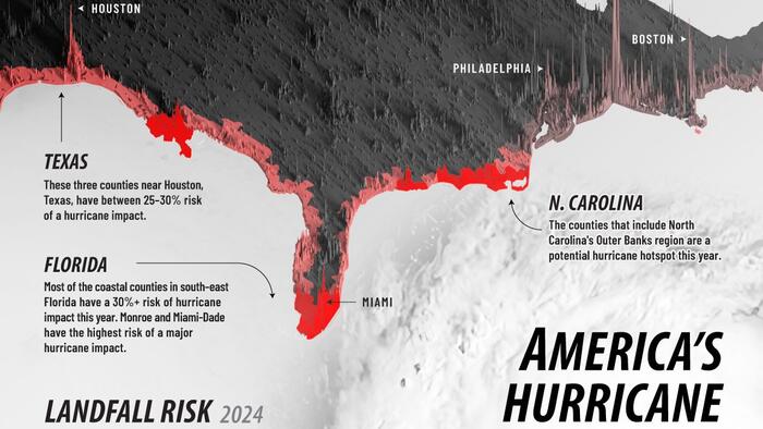 NextImg:Mapping Hurricane Risk On America's Eastern Seaboard