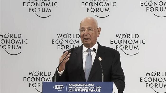 NextImg:Watch: Klaus Schwab Says Humanity Must Be "Forced Into Collaboration" With Globalist Elites