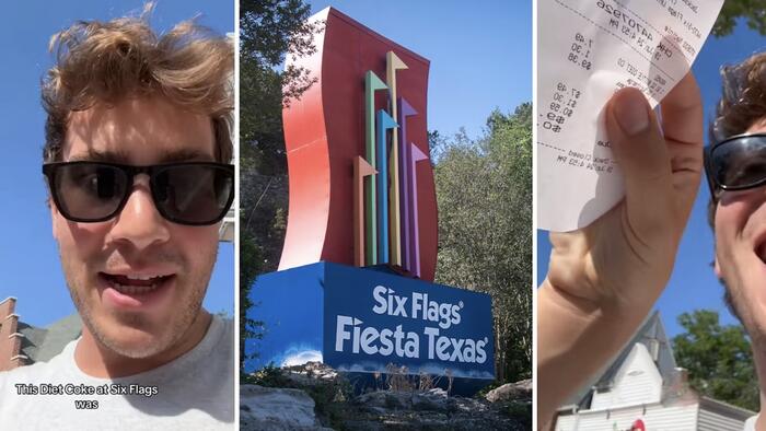 NextImg:Bidenomics: Man Sparks Internet Outrage After Paying $9.35 For A Diet Coke At Six Flags