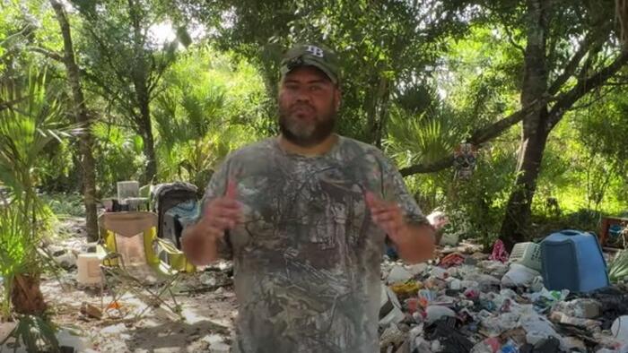 NextImg:One Man Found The Infamous "Carpet Trails" In Florida That Lead To Enormous Homeless Encampments Way Back In The Woods