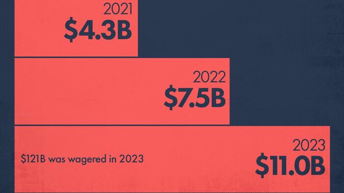 NextImg:Visualizing The Growth Of (Legal) US Sports Betting
