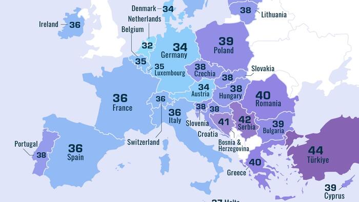 NextImg:Here's How Many Hours Europeans Work Each Week