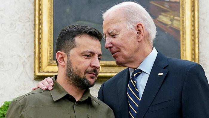 NextImg:Et Tu, Zelensky? Ukrainian Leader 'Concerned' About Biden's Health