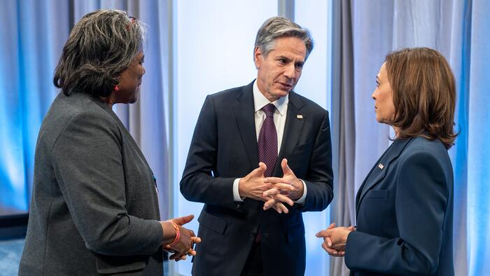 NextImg:Blinken Dubiously Hails Harris As A 'Leading Voice' Of US Foreign Policy