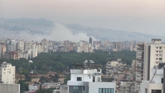 NextImg:Huge Airstrikes Rock Densely-Populated Beirut Suburb As Israel's Retaliation Begins