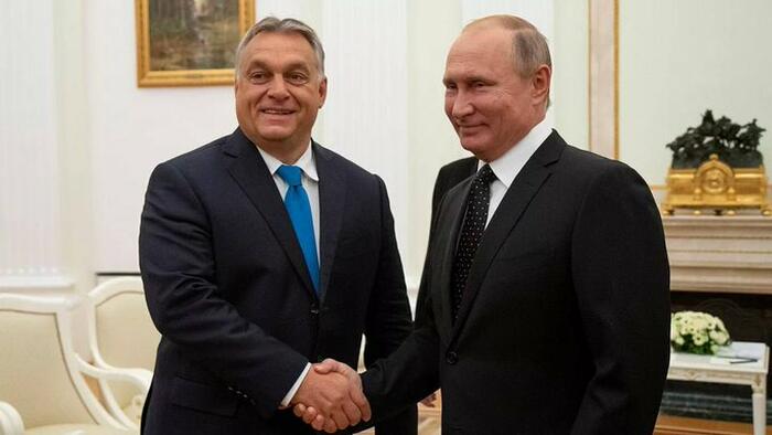 NextImg:EU Leaders Outraged As A Defiant Viktor Orban Visits Putin On "Peace Mission"