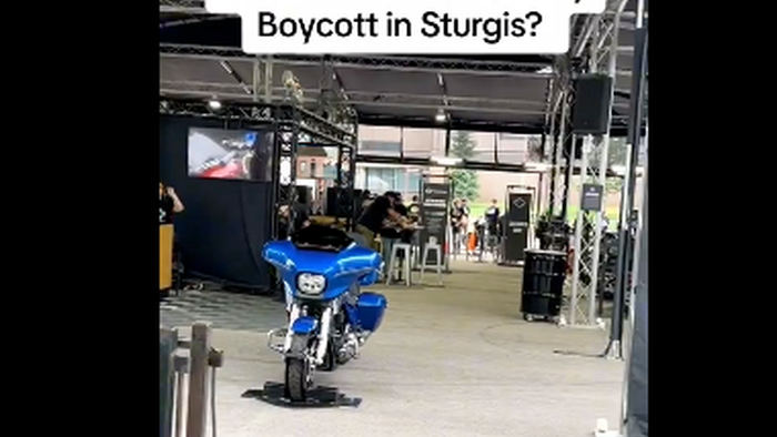 NextImg:Harley-Davidson Receives Bud Light Treatment At Sturgis Motorcycle Rally