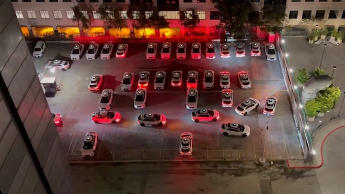 NextImg:Waymo Robotaxi's Late-Night Honking Nightmare Sparks Outrage Among San Fran Residents
