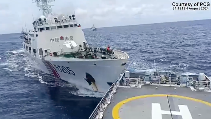 NextImg:South China Sea Flashpoint: Philippines Accuses China Of "Intentionally Ramming" Coast Guard Vessel