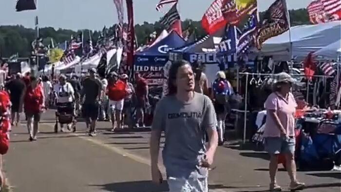 NextImg:New Footage Shows Trump Shooter Casually Strolling Around PA Rally