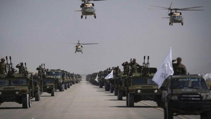 NextImg:Taliban Flexes US Weapons In Military Parade, Left Behind By Biden-Harris' Botched Afghan Exit