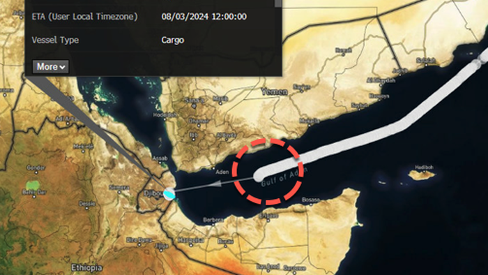 NextImg:Suspected Houthi Missile Hits Container Ship; Rebel Forces Claim US MQ-9 Drone Downed Amid Regional War Risks