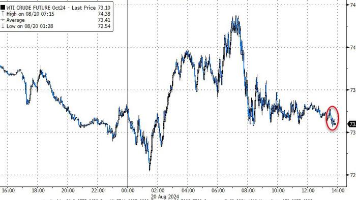 NextImg:WTI Extends Losses After API Reports Small (Surprise) Crude Build