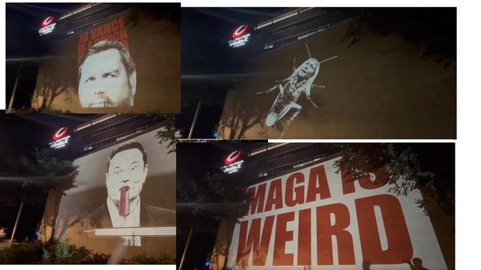 NextImg:'Two Minutes Of Hate': Dems Roll Surreal, Unhinged Attack Montage On Loop At The DNC