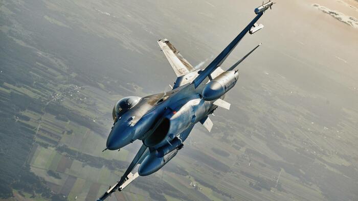 NextImg:Zelensky Claims West-Supplied F16s Successfully Shot Down Russian Missiles