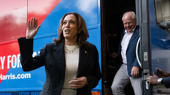 NextImg:'No': Harris Says She Won't Change US Policy On Arming Israel