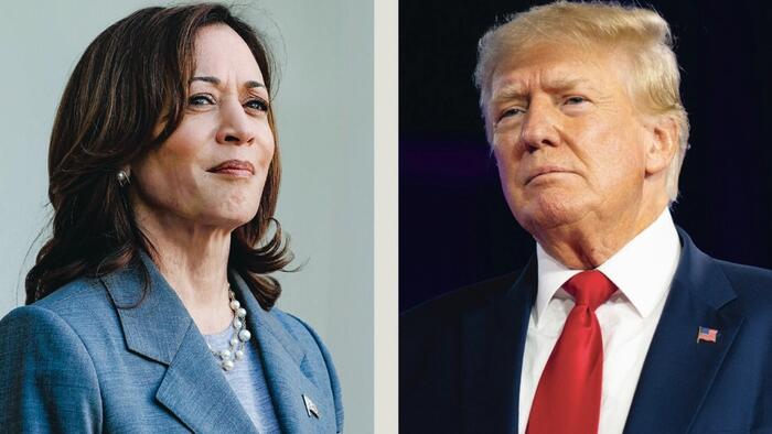 NextImg:The Trump–Harris 2024 Presidential Election Matchup Is Now Official