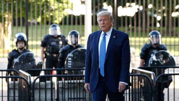 NextImg:Justice Department Steps In For Trump In George Floyd Protests Case