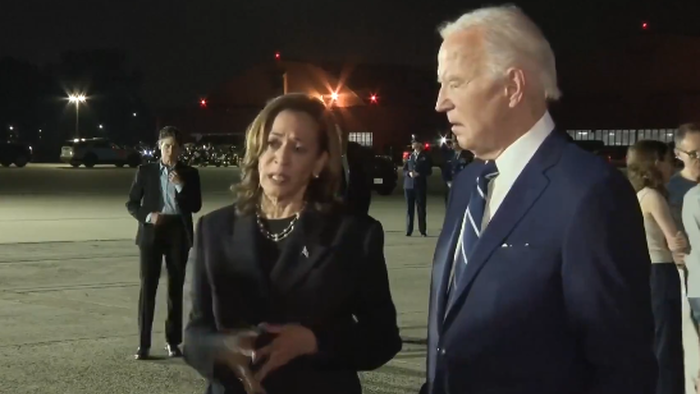 NextImg:Unburdened By Vocabulary: Kamala Harris Dishes Fresh Word Salad During Prisoner Swap