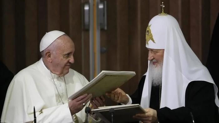 NextImg:Pope Francis Condemns Ukraine's Ban On Country's Largest Orthodox Church