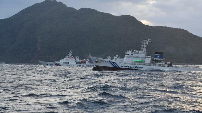 NextImg:Japan Complains After Chinese Ships Armed With Machine Guns Sail Near Disputed Islets