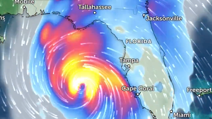 NextImg:"High-End Cat. 3" Hurricane Helene Forecast To Hit Florida's Big Bend