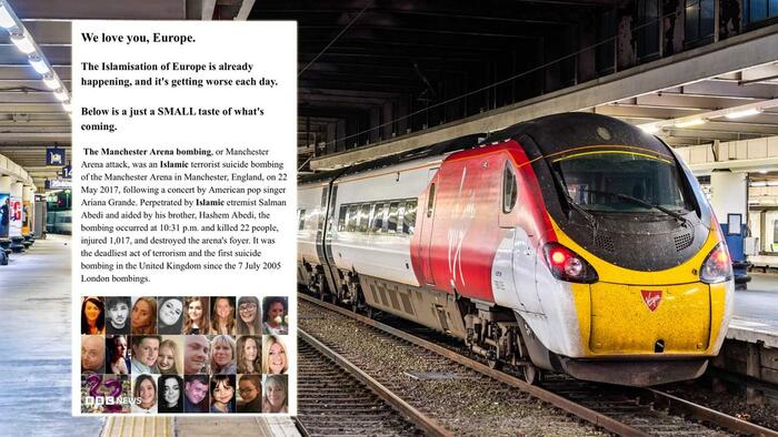 NextImg:Hackers Target UK Rail Network Wi-Fi To Warn Of "Islamisation Of Europe"
