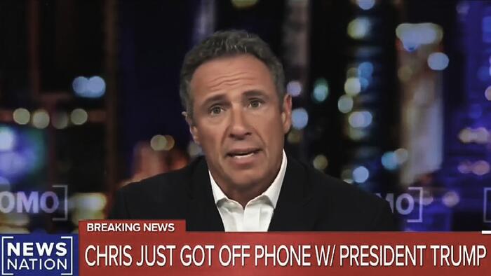 NextImg:Cuomo Red-Pilled: Former CNN Anchor Tells Trump He's Ashamed Of The Media