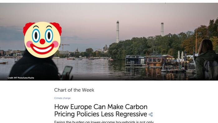 NextImg:IMF: Carbon Taxes Hurt The Poor; Also The IMF: We Need A Global Carbon Tax