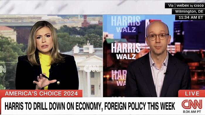 NextImg:Kamala Spokesman Refuses To Answer Question "Are Americans Better Off Now Than Four Years Ago?"