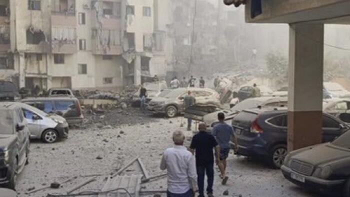 NextImg:Rare Israeli Attack On Beirut Kills Hezbollah Commander, Decimates Building