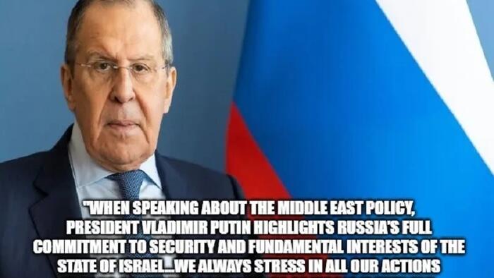 NextImg:Lavrov Reminded The World That Russia Is Committed To Ensuring Israel's Security