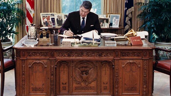 NextImg:The Surprising History Of The President's 'Resolute' Desk