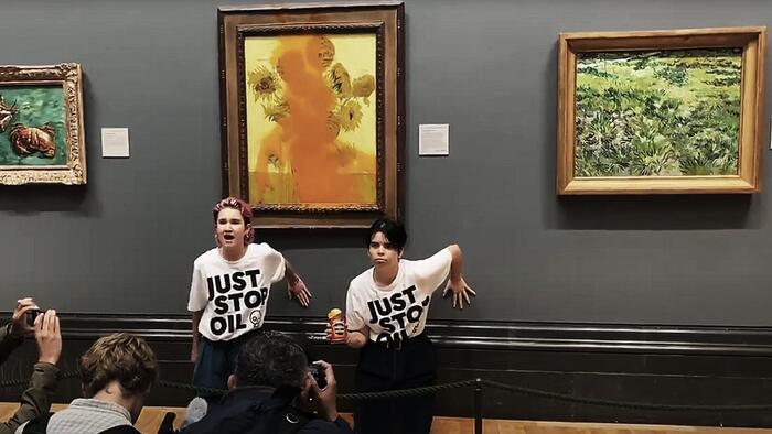 NextImg:Eco Loons Who Threw Soup On Van Gogh Painting Sent To Prison