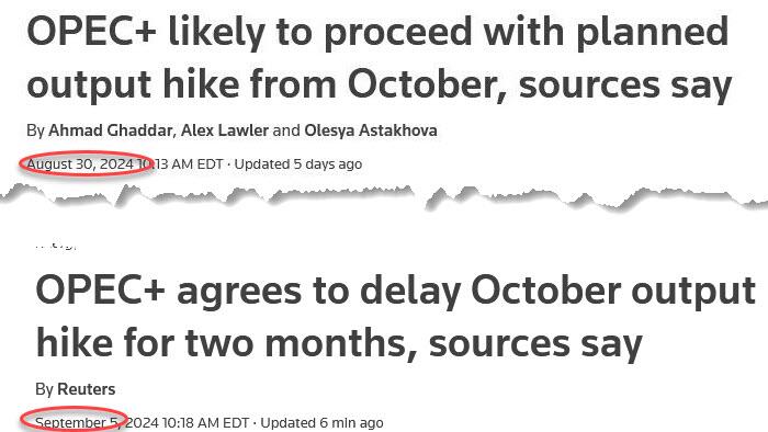NextImg:Oil Rises After OPEC+ Agrees To Delay October Output Hike