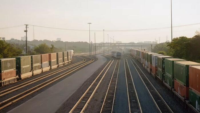 NextImg:"Monster Trains" More Than 3 Miles Long Have Become Traffic Jam Nightmares In Texas