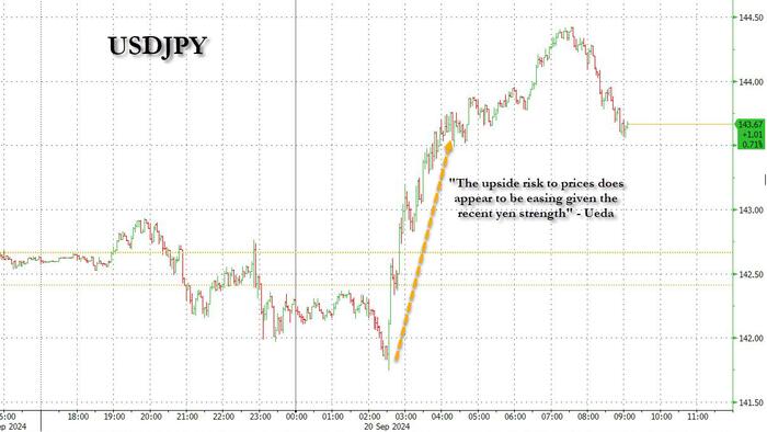 NextImg:Yen Plunges After Ueda Sees Little Urgency To Hike Rates As "Upside Risks To Inflation Are Easing"
