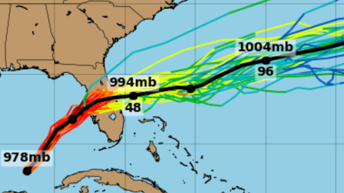 NextImg:Milton Barrels Towards Tampa-Area As A Cat. 5 Hurricane