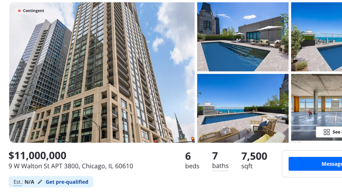 NextImg:Ken Griffin's Ritzy Chicago Penthouse Under Contract For Big Loss