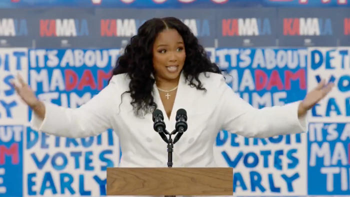 NextImg:Democrats Cheer As Lizzo Says: "Whole Country Be Like Detroit" If Kamala Wins