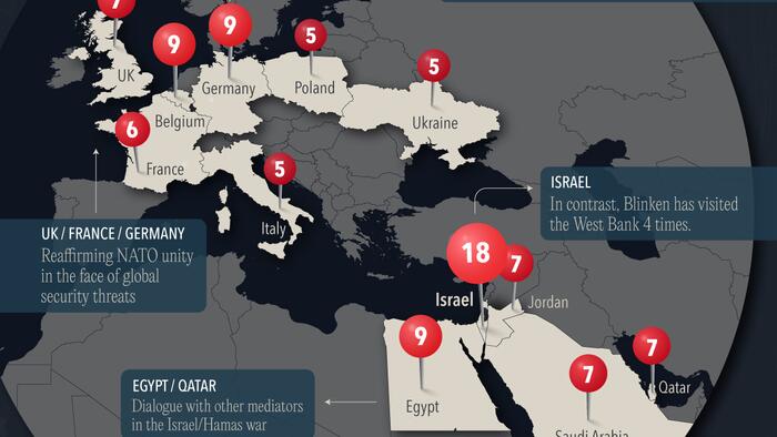 NextImg:Where's Tony? These Are All The Countries Visited The US Secretary Of State Since 2021