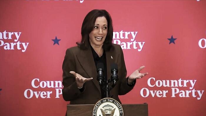NextImg:Kamala: "This Election Is Packed With Some Stuff"