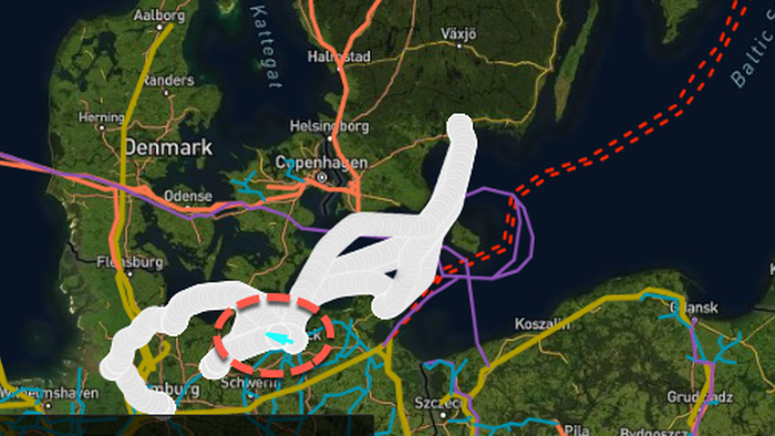 NextImg:Oil Tanker Catches Fire Off Germany's Baltic Sea Coast