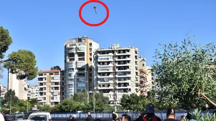 NextImg:Watch: Building In Beirut Collapses In Its Own Footprint After Israeli Strike
