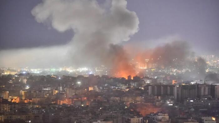 NextImg:Israel Accused Of Using Phosphorus Bombs In Rare Central Beirut Strikes Near Parliament