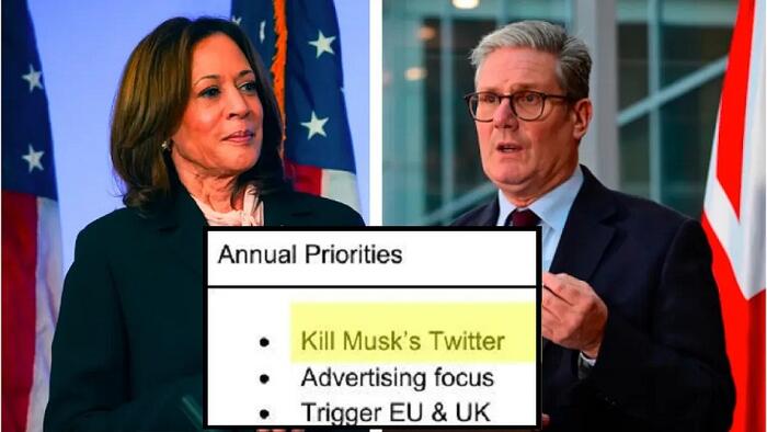 NextImg:"This Is War": Musk Responds To Bombshell "Kill Twitter" Plot Involving UK Advisors To Kamala Harris